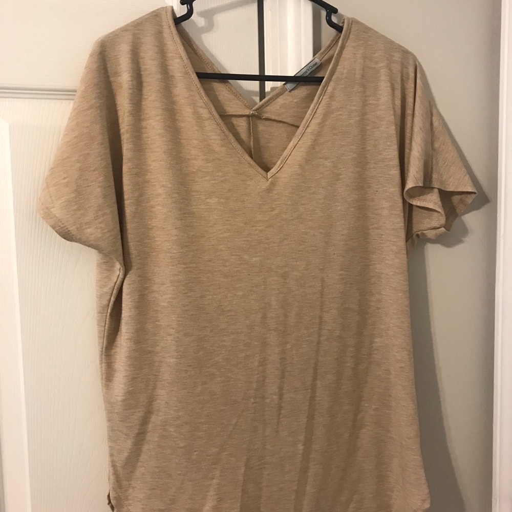 Tan short sleeve top